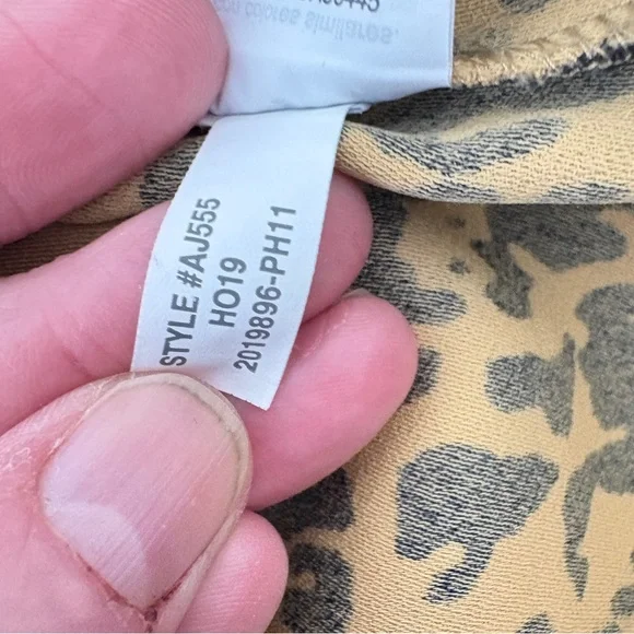 J. Crew Ruffle Neck Leopard Print Blouse - Picture 9 of 9